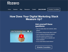 Tablet Screenshot of fibzero.com